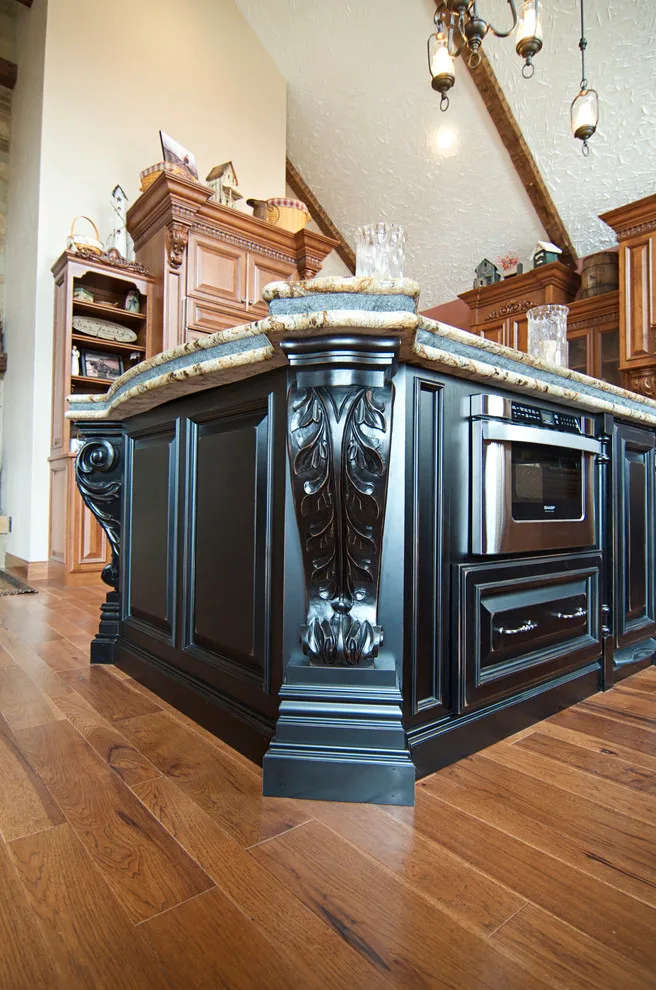 Elegant bespoke kitchen by Cornerstone Builders Of Terre Haute, Inc. - Photo 2