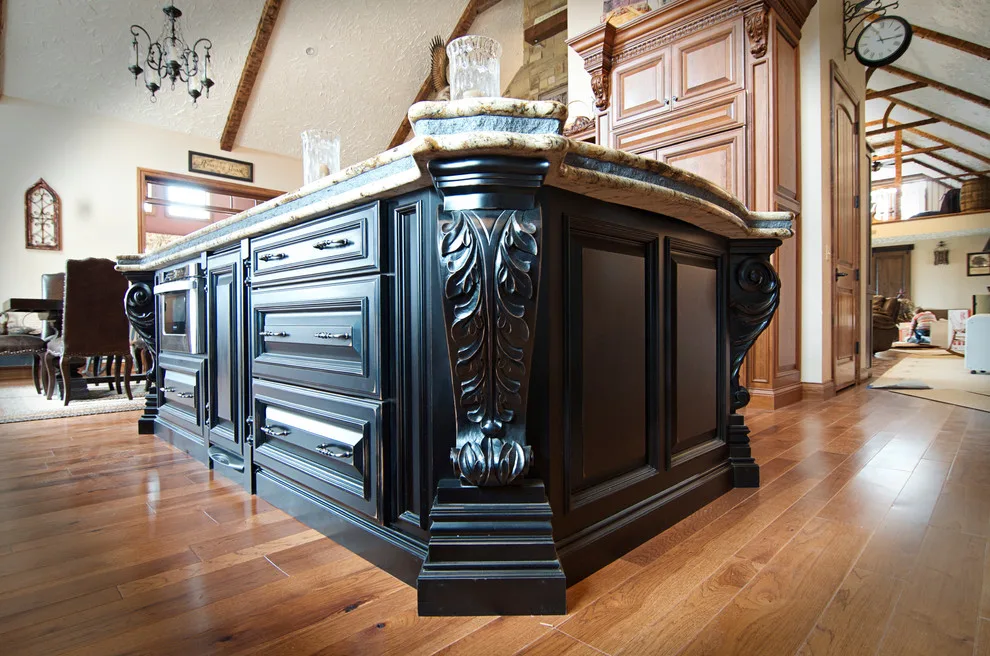Elegant bespoke kitchen by Cornerstone Builders Of Terre Haute, Inc. - Photo 66