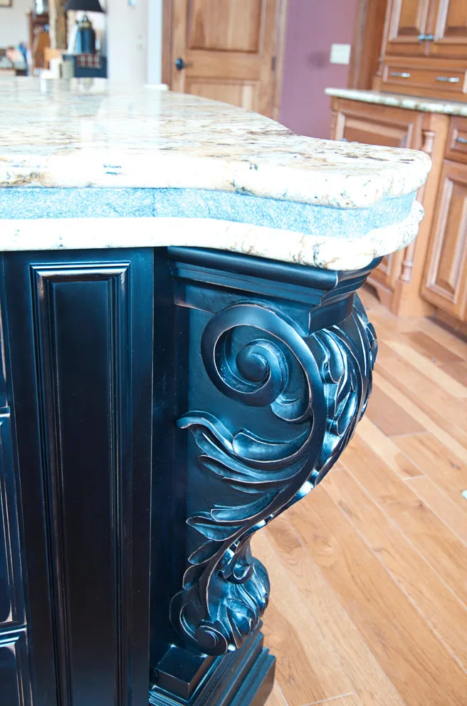Elegant bespoke kitchen by Cornerstone Builders Of Terre Haute, Inc. - Photo 94