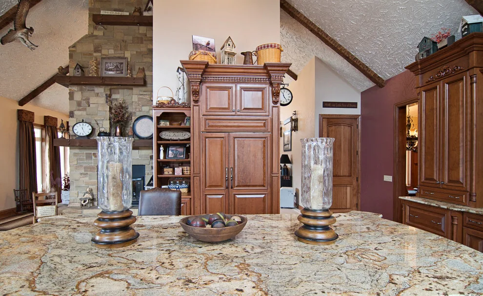 Elegant bespoke kitchen by Cornerstone Builders Of Terre Haute, Inc. - Photo 49