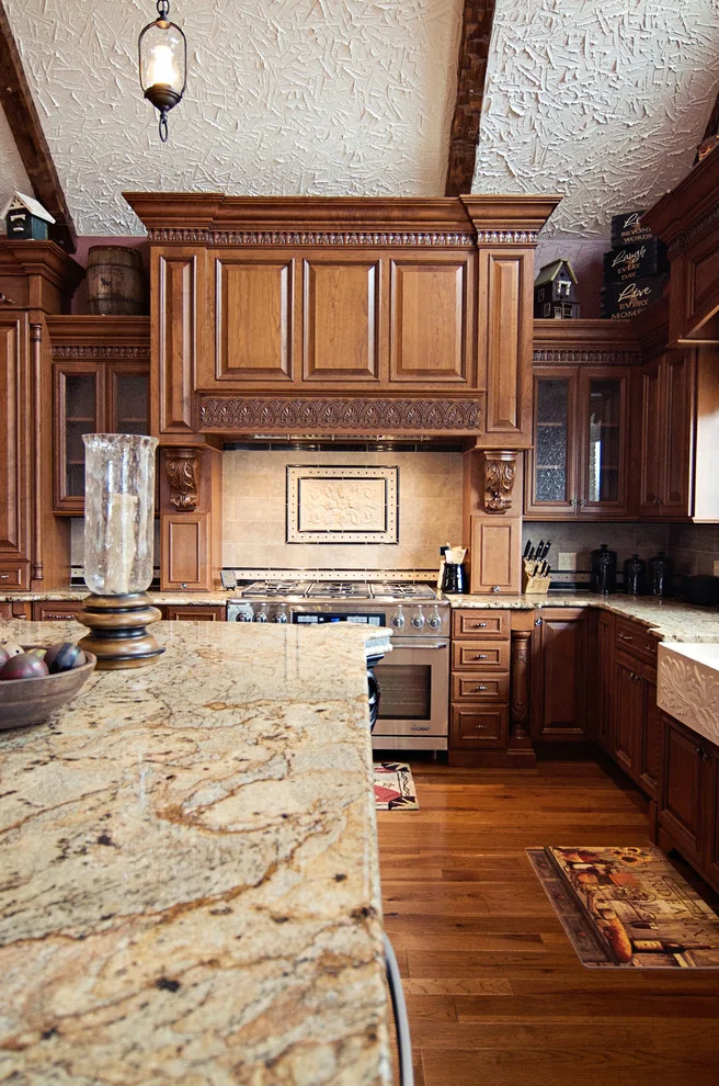 Elegant bespoke kitchen by Cornerstone Builders Of Terre Haute, Inc. - Photo 40