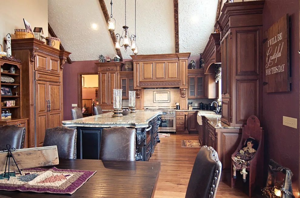 Elegant bespoke kitchen by Cornerstone Builders Of Terre Haute, Inc. - Photo 68