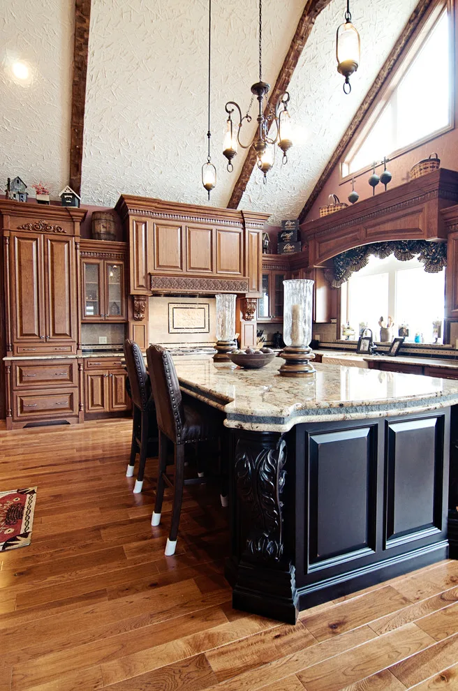 Elegant bespoke kitchen by Cornerstone Builders Of Terre Haute, Inc. - Photo 80