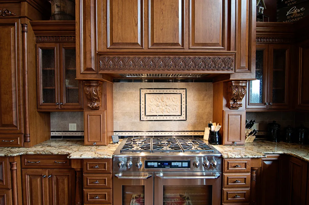 Elegant bespoke kitchen by Cornerstone Builders Of Terre Haute, Inc. - Photo 93