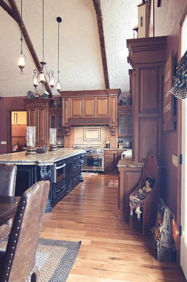 Elegant bespoke kitchen by Cornerstone Builders Of Terre Haute, Inc. - Photo 55