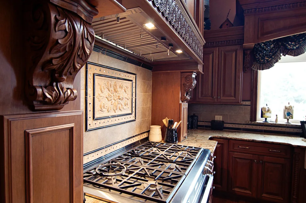 Elegant bespoke kitchen by Cornerstone Builders Of Terre Haute, Inc. - Photo 73