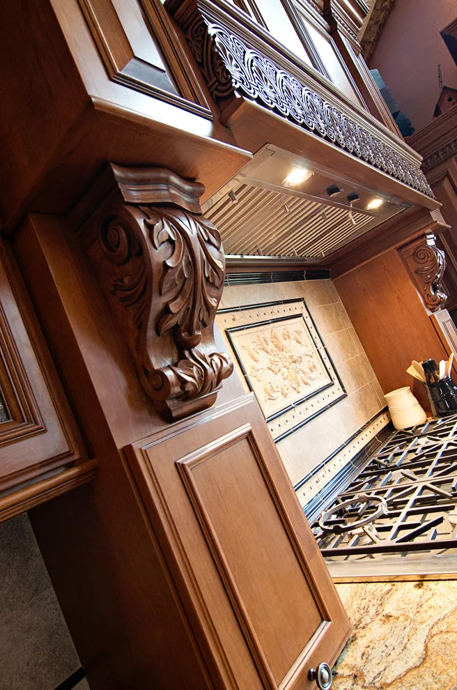 Elegant bespoke kitchen by Cornerstone Builders Of Terre Haute, Inc. - Photo 60