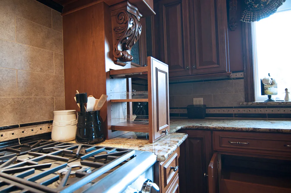 Elegant bespoke kitchen by Cornerstone Builders Of Terre Haute, Inc. - Photo 23