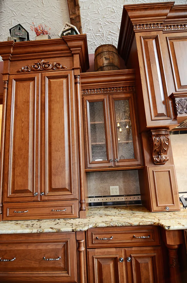 Elegant bespoke kitchen by Cornerstone Builders Of Terre Haute, Inc. - Photo 48