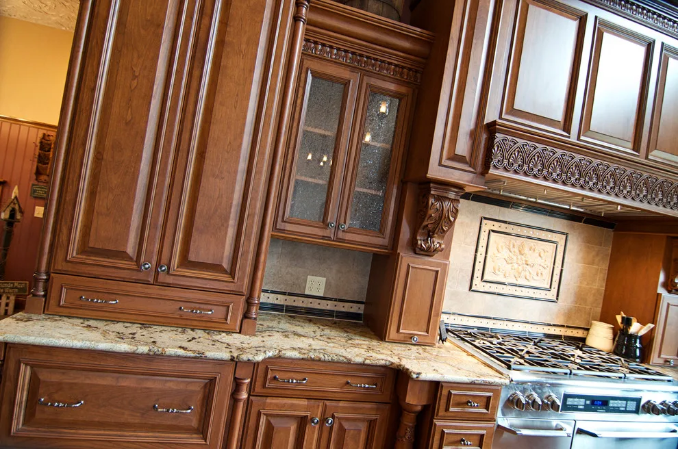 Elegant bespoke kitchen by Cornerstone Builders Of Terre Haute, Inc. - Photo 42