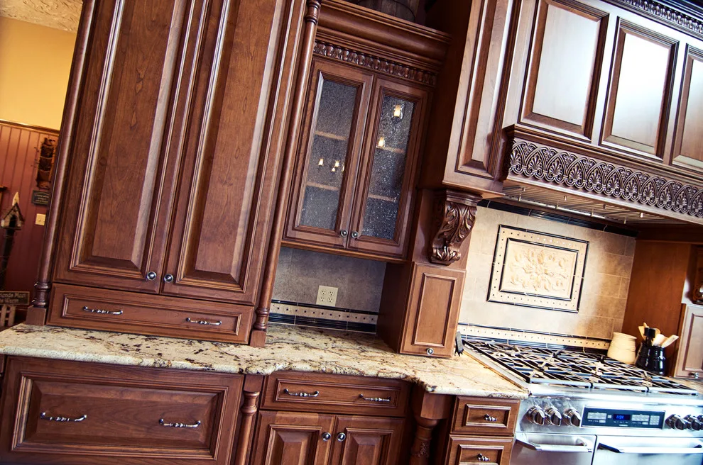 Elegant bespoke kitchen by Cornerstone Builders Of Terre Haute, Inc. - Photo 85