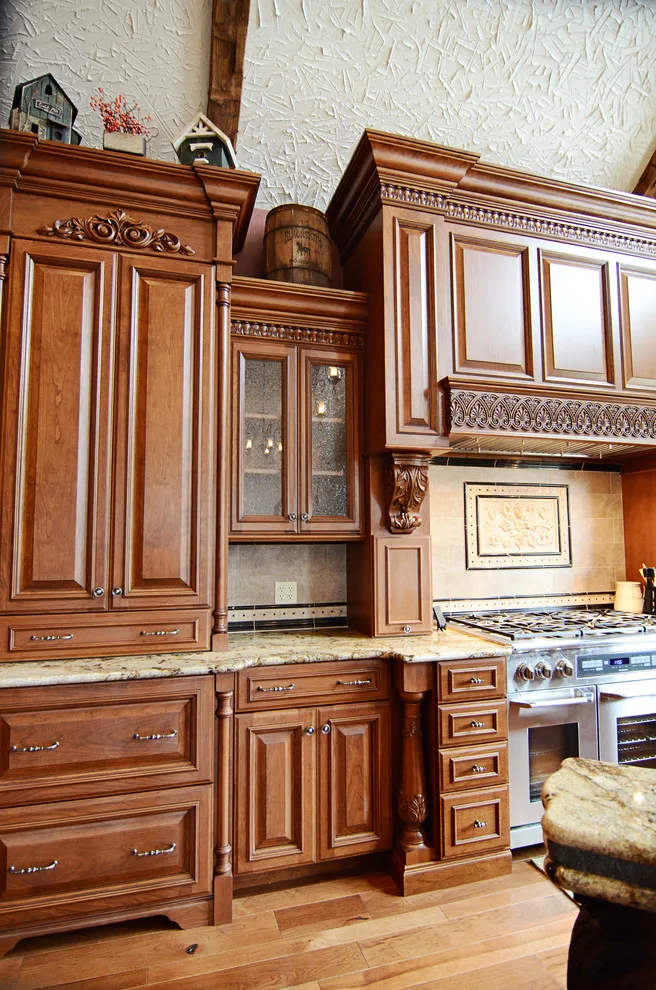 Elegant bespoke kitchen by Cornerstone Builders Of Terre Haute, Inc. - Photo 72