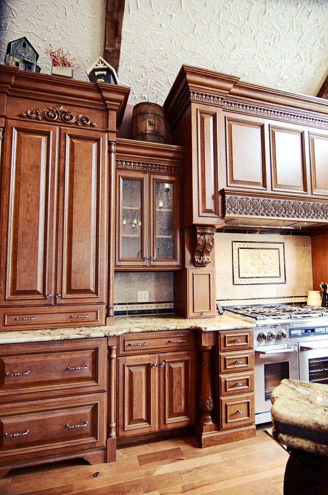 Elegant bespoke kitchen by Cornerstone Builders Of Terre Haute, Inc. - Photo 52