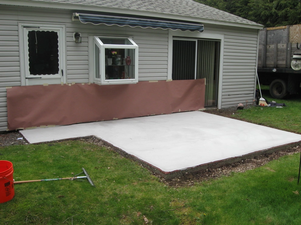 Spray texture concrete overlay in Abington by 1-877-lawn-crew - Photo 9