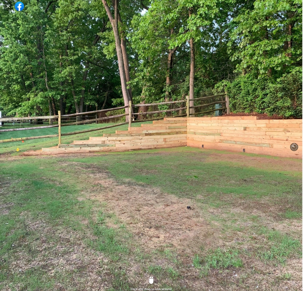 Reclaiming Back Yard with Large Retaining Wall by A+ Equipment Services And Excavation - Photo 8