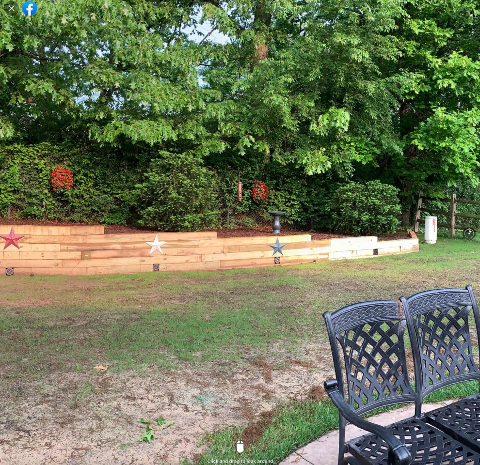 Reclaiming Back Yard with Large Retaining Wall by A+ Equipment Services And Excavation - Photo 2