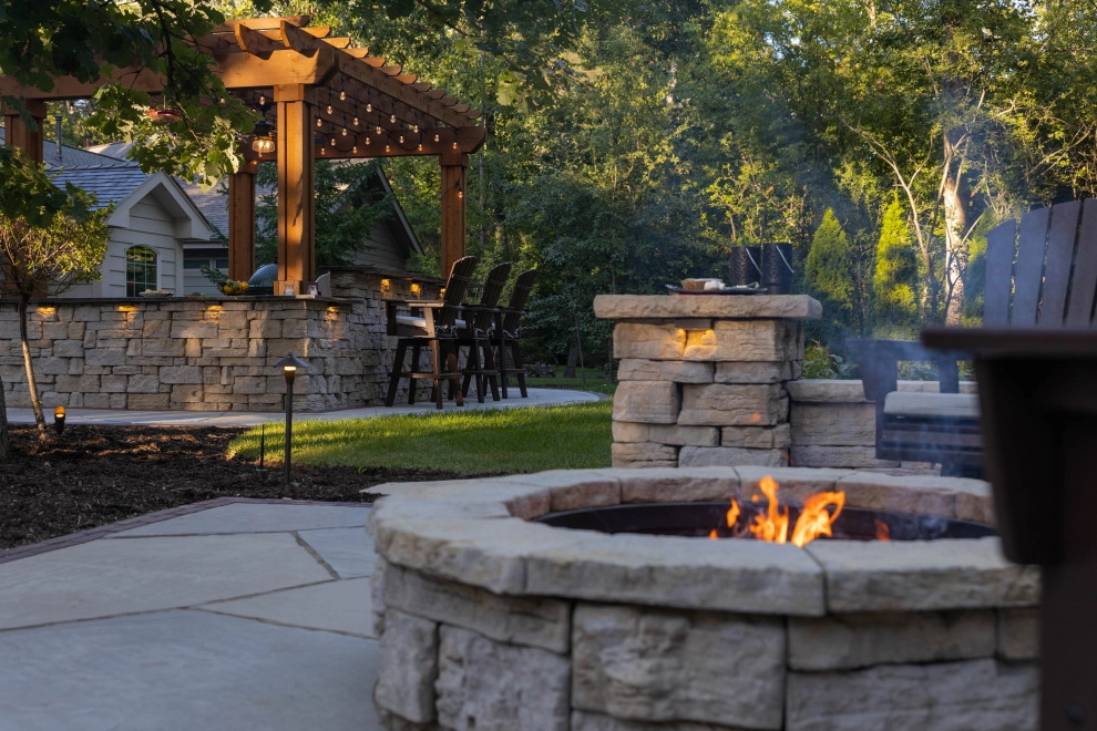 A Captivating Landscape: Limestone, Pergola, and a lot more by A.M. Woodland Outdoor - Photo 4