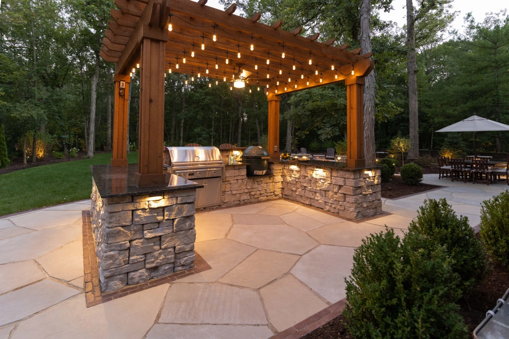 A Captivating Landscape: Limestone, Pergola, and a lot more by A.M. Woodland Outdoor - Photo 3