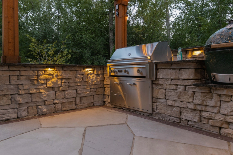 A Captivating Landscape: Limestone, Pergola, and a lot more by A.M. Woodland Outdoor - Photo 2