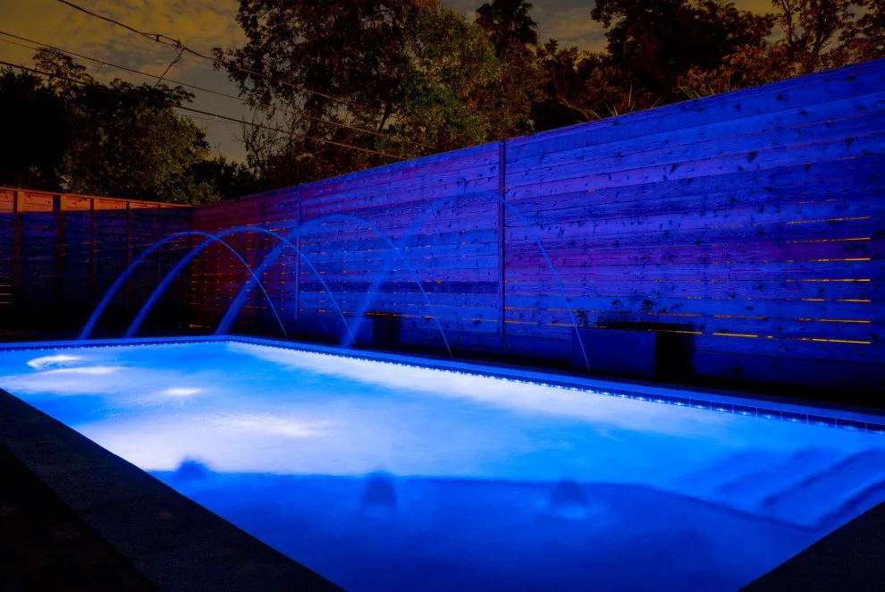 Geometric Swimming Area by J.W. Neathery Custom Home Craftsman - Photo 3