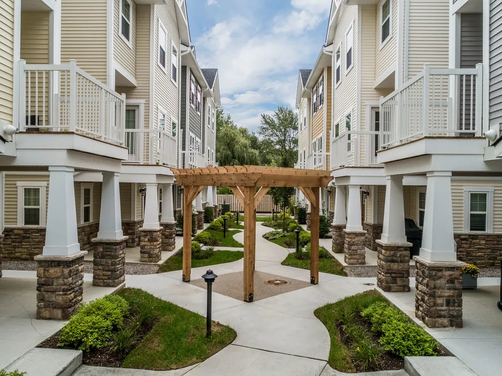 Aerial View of Harvard Commons Townhomes by Mark Adler Homes, LLC - Photo 5