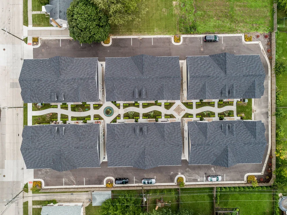 Aerial View of Harvard Commons Townhomes by Mark Adler Homes, LLC - Photo 11
