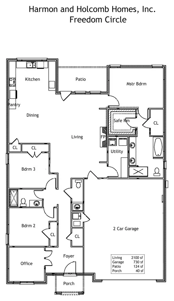 Home Blueprints by Harmon & Holcomb Homes - Photo 27