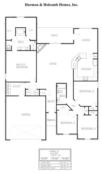 Home Blueprints by Harmon & Holcomb Homes - Photo 112