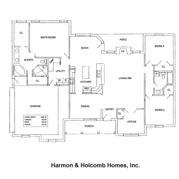 Home Blueprints by Harmon & Holcomb Homes - Photo 3