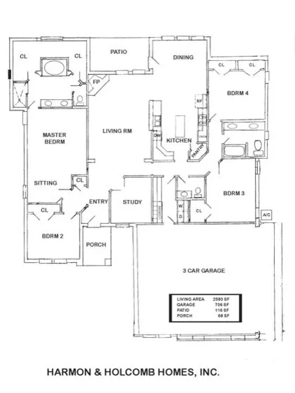 Home Blueprints by Harmon & Holcomb Homes - Photo 57