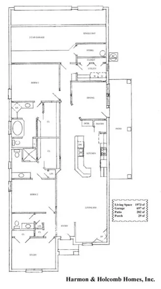 Home Blueprints by Harmon & Holcomb Homes - Photo 22
