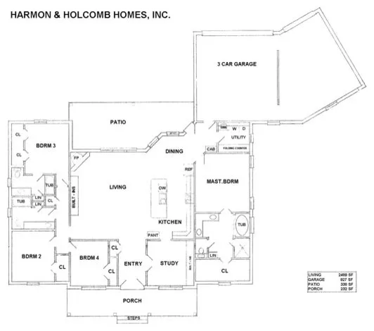 Home Blueprints by Harmon & Holcomb Homes - Photo 87