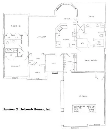 Home Blueprints by Harmon & Holcomb Homes - Photo 16
