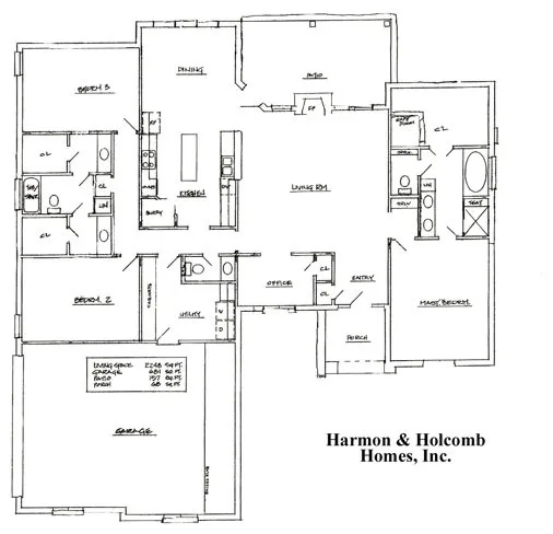 Home Blueprints by Harmon & Holcomb Homes - Photo 109