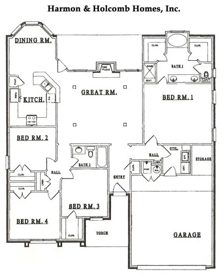 Home Blueprints by Harmon & Holcomb Homes - Photo 30