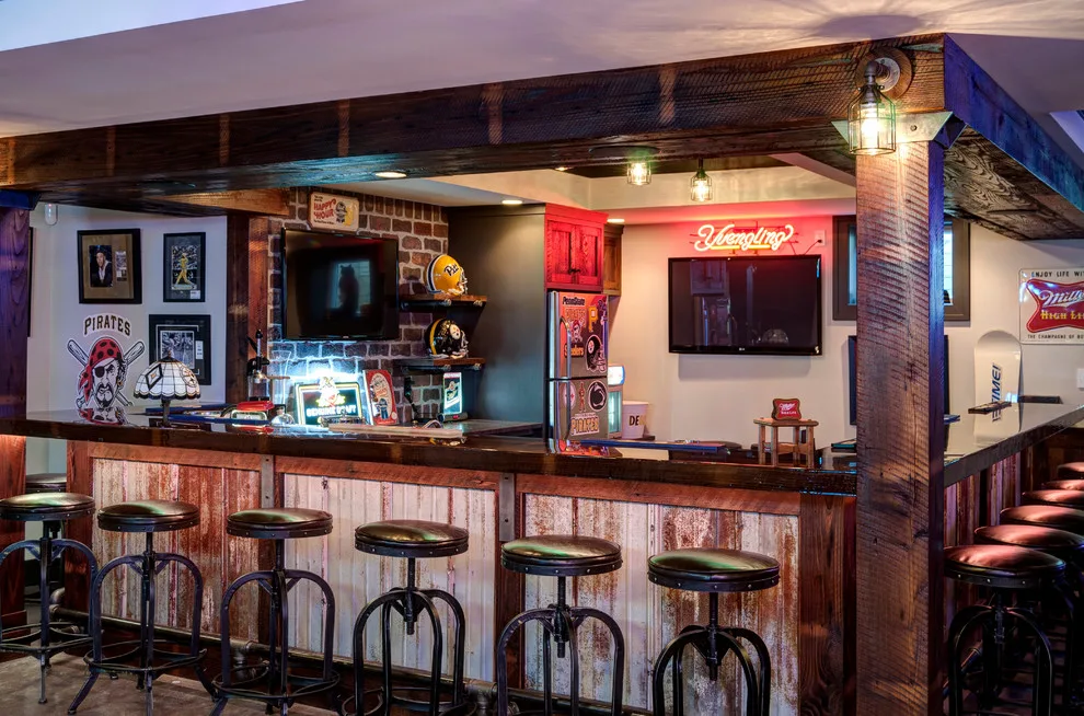 Commercial Style Home Bar by Farinelli Construction, Inc. - Photo 3