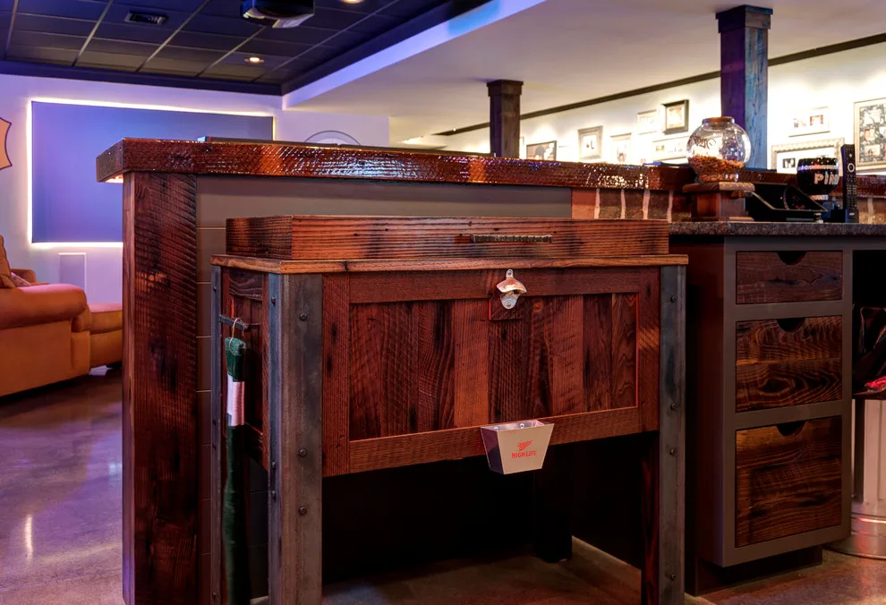 Commercial Style Home Bar by Farinelli Construction, Inc. - Photo 12