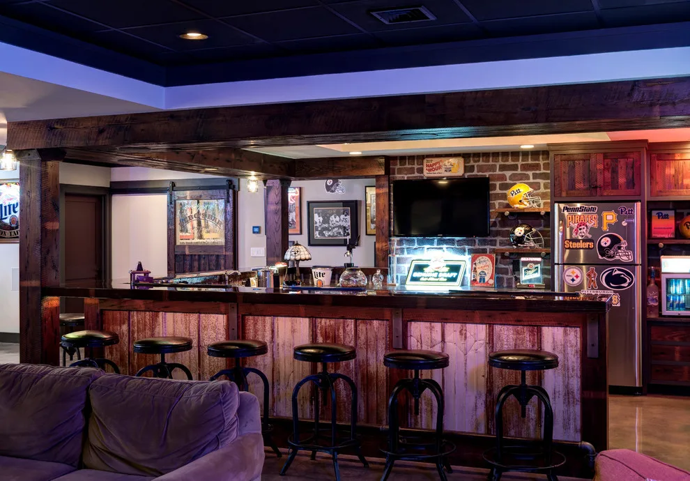 Commercial Style Home Bar by Farinelli Construction, Inc. - Photo 5