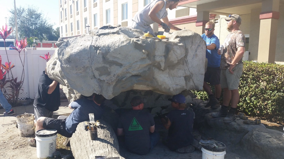 Clifrock Panel Installation by All Phases Landscaping - Photo 29