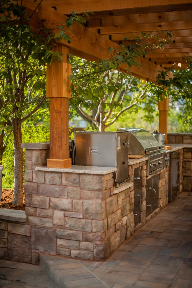Hardscape Patio Design, Fire Pit, & Pergola by All Terrain Landscaping - Photo 3