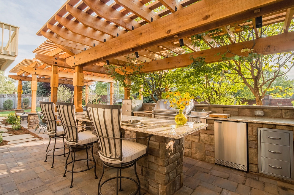 Hardscape Patio Design, Fire Pit, & Pergola by All Terrain Landscaping - Photo 2