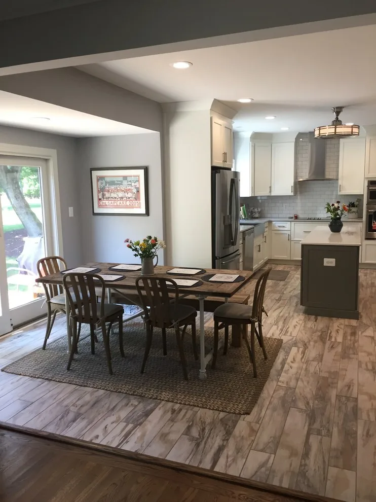 Annapolis, MD Transitional Kitchen in Gray and White by Evergreen Building Group, LLC. - Photo 3