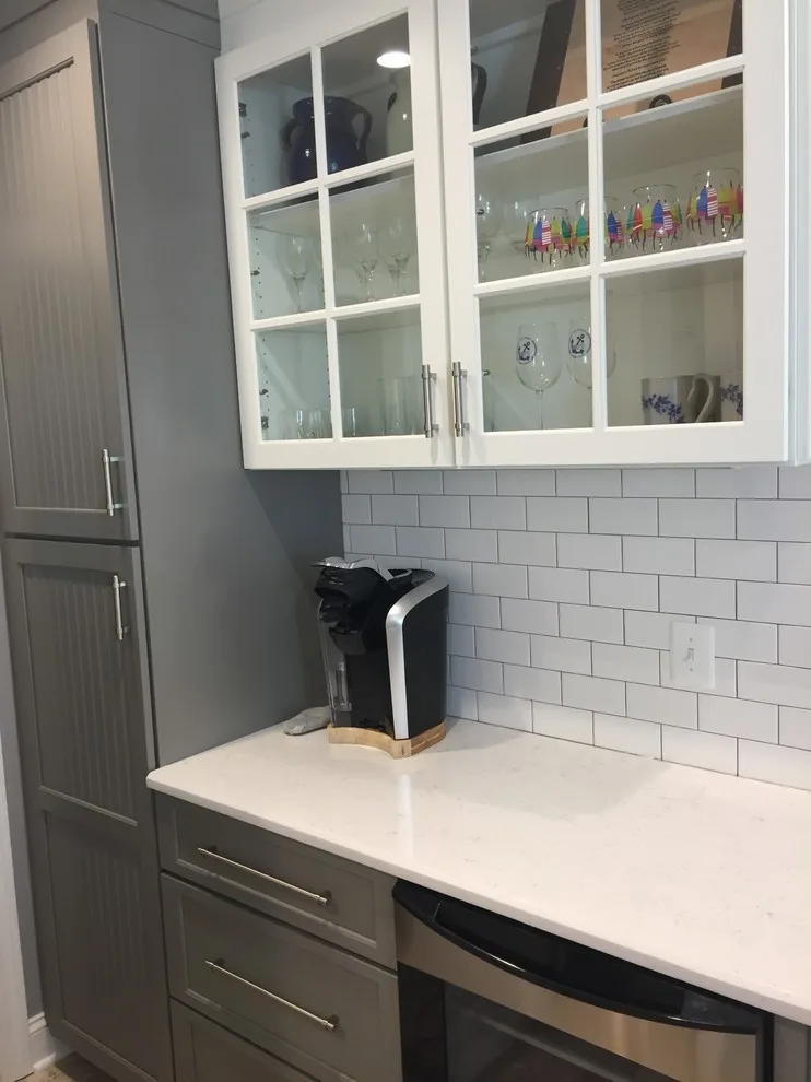 Annapolis, MD Transitional Kitchen in Gray and White by Evergreen Building Group, LLC. - Photo 2