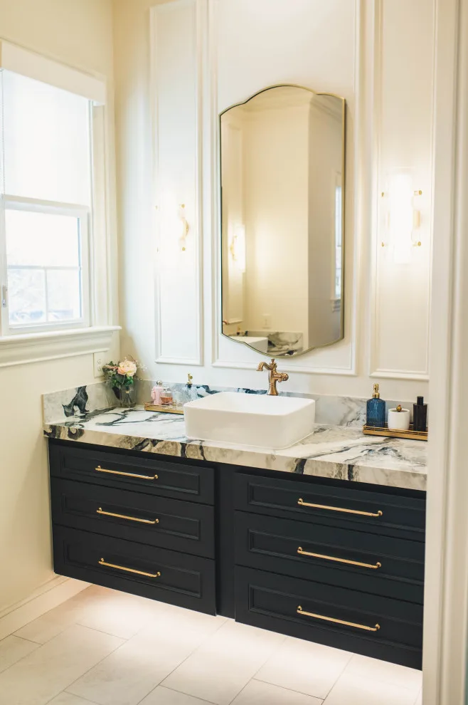 French Doctor Primary Bath by Wade Home Remodeling - Photo 17