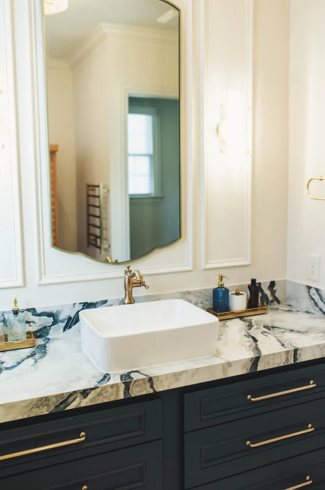 French Doctor Primary Bath by Wade Home Remodeling - Photo 26