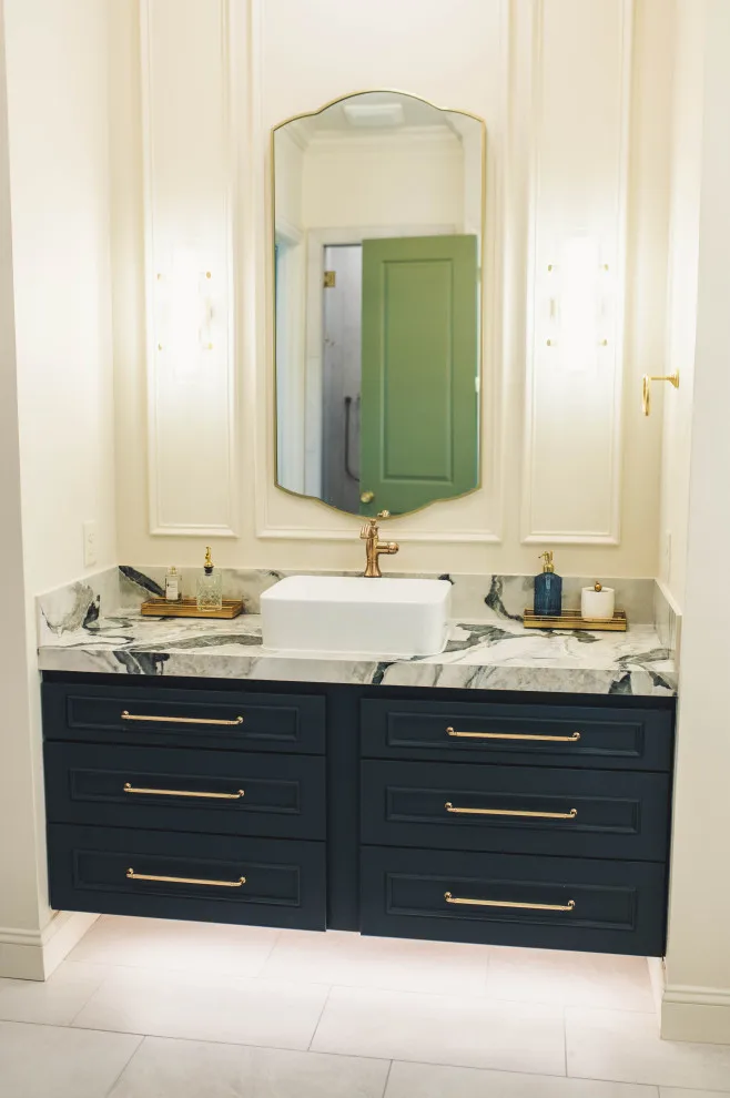 French Doctor Primary Bath by Wade Home Remodeling - Photo 34