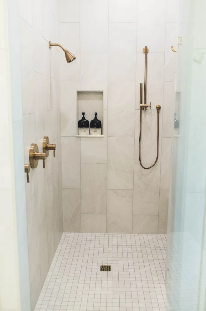 French Doctor Primary Bath by Wade Home Remodeling - Photo 11