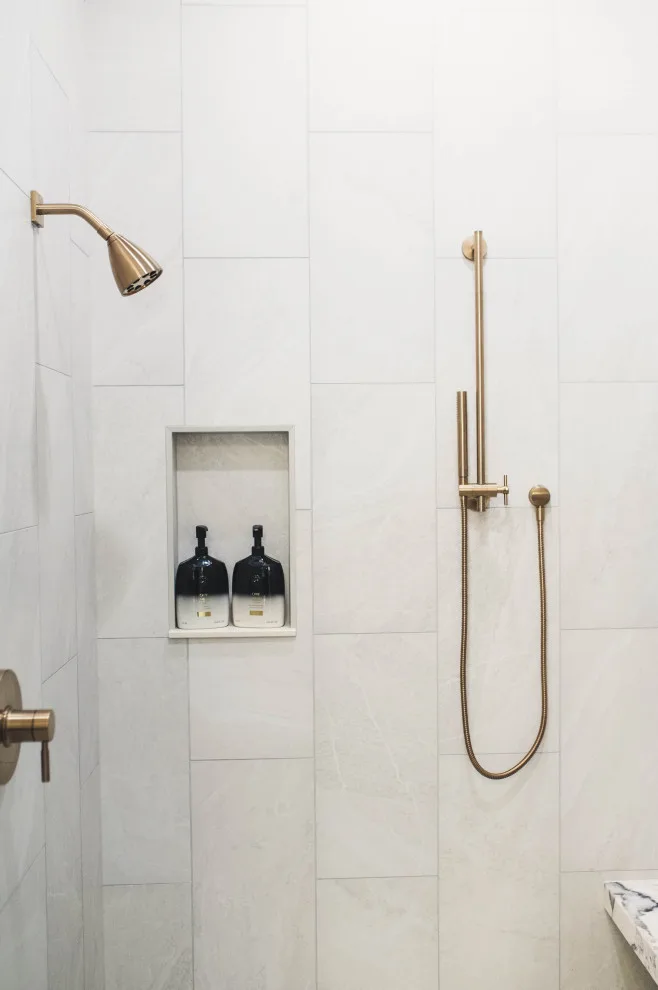 French Doctor Primary Bath by Wade Home Remodeling - Photo 7