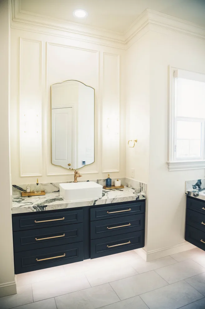 French Doctor Primary Bath by Wade Home Remodeling - Photo 4