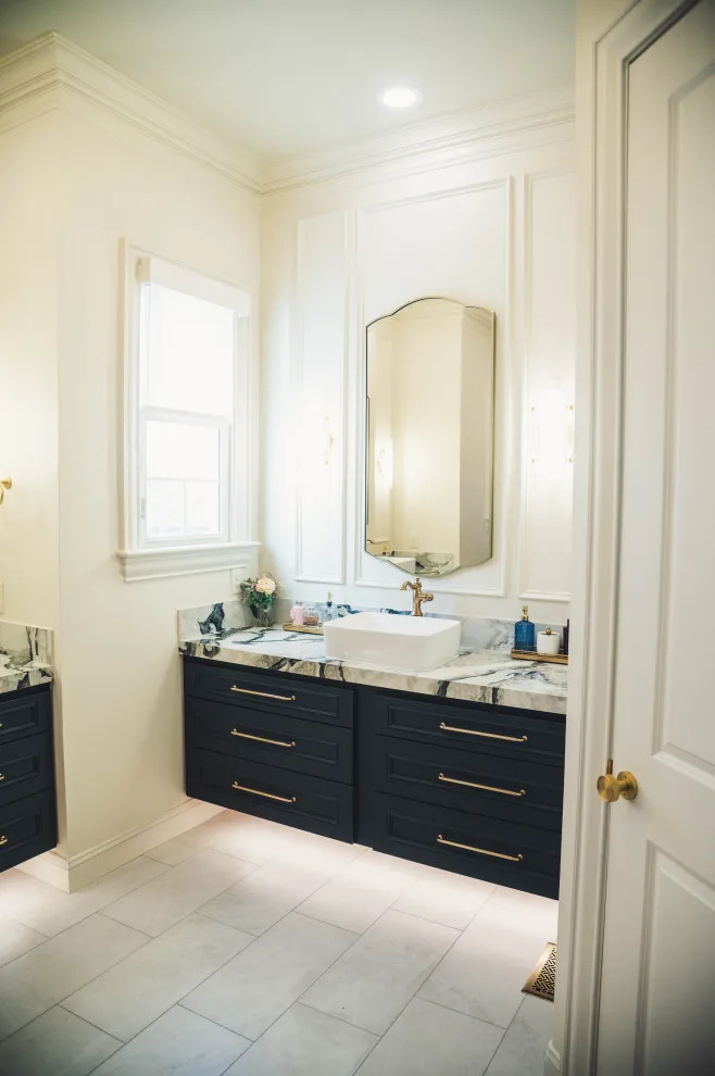 French Doctor Primary Bath by Wade Home Remodeling - Photo 58